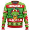 Cowabunga Raphael Christmas Teenage Mutant Ninja Turtles Ugly Christmas Sweater - Holiday Jumper Sweatshirt - Narides