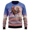 Cowboy Santa Claus G5116 Party Ideas Christmas Jumper Awesome Ugly Sweater - Narides