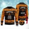 Custom Black Barrel Jameson Whiskey Ugly Sweater - Narides