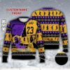 Custom Name Lebron James Los Angeles Basketball Christmas 3d Limited Ugly Sweater - Narides