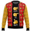 Cut It Out. Full House Ugly Christmas Sweater - Holiday Jumper Sweatshirt - Narides