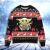 Cute Baby Yoda Playing Puzzles Star Wars Christmas Christmas Ugly Sweater - Narides