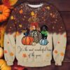 Cute Dachsund Thanksgiving Christmas Ugly Sweater - Narides