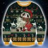 Cute Raccoon Christmas Limited Ugly Sweater - Narides