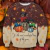 Cute Rottweiler Thanksgiving Christmas Ugly Sweater - Narides