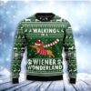 Dachshund Walking In Weiner Wonderland Christmas Awesome Ugly Sweater - Narides