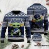 Dallas Cowboys Baby Yoda Hug Logo Cowboys Christmas Ugly Sweater - Narides