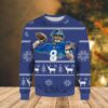 Daniel Jones New York Giants Christmas Awesome Ugly Sweater - Narides