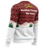 Dashing Through the Snow The Simpsons Ugly Christmas Sweater - Holiday Jumper Sweatshirt - Narides