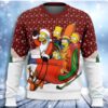 Dashing Through The Snow The Simpsons Womens Christmas Ugly Sweater - Narides