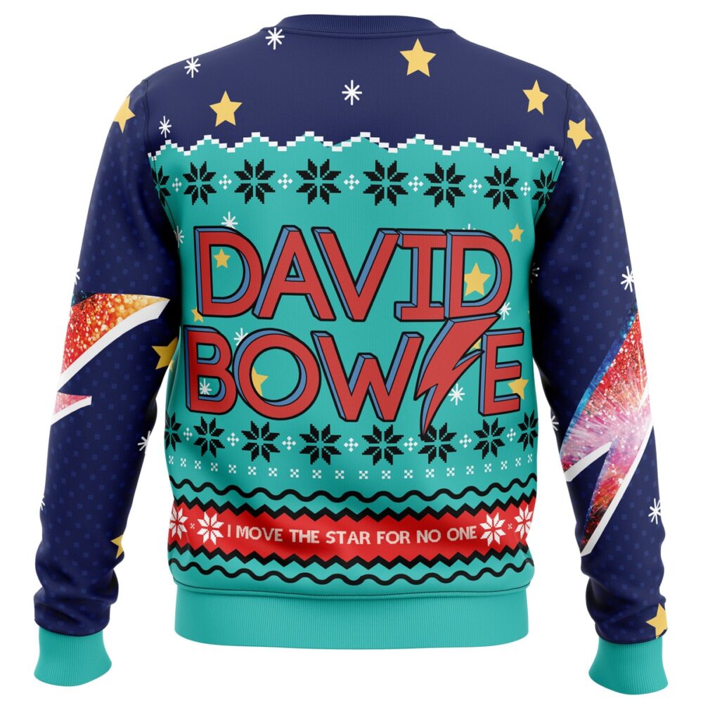 David Bowie Ugly Christmas Sweater - Holiday Jumper Sweatshirt - Narides