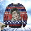 David Kessler An American Werewolf In London Horror Face Christmas Limited Ugly Sweater - Narides