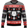 D&D Have Yourself A Merry Little Crit-Mas Dungeons and Dragons Ugly Christmas Sweater - Holiday Jumper Sweatshirt - Narides