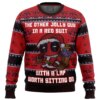 Deadpool Jolly Red Guy Ugly Christmas Sweater - Holiday Jumper Sweatshirt - Narides