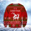 Deer Its Bitches Womens Christmas Awesome Ugly Sweater - Narides