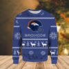 Denver Broncos Beach Towel Christmas Awesome Ugly Sweater - Narides