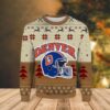 Denver Football Team Vintage Classic Helmet Royal Awesome Ugly Sweater - Narides