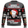 Derry Christmas Pennywise the Clown Ugly Christmas Sweater - Holiday Jumper Sweatshirt - Narides