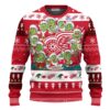 Detroit Red Wings 12 Grinch Xmas Day Party Ideas Christmas Jumper Limited Ugly Sweater - Narides