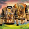 Dinosaur Orange Christmas Limited Ugly Sweater - Narides