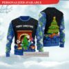 Personalized Disney Mickey And Minnie Ugly Christmas Sweater - Mickey Disney - Ugly Christmas Sweater - Narides