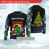 Personalized Disney Mickey And Minnie Ugly Christmas Sweater - Mickey Disney - Ugly Christmas Sweater - Narides