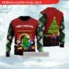 Personalized Disney Mickey And Minnie Ugly Christmas Sweater - Mickey Disney - Ugly Christmas Sweater - Narides