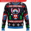 Personalized Disney Stitch Christmas 3D Sweater - Ugly Christmas Sweater - Narides