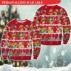 Personalized Disney Winnie The Pooh Christmas Ugly Sweater - Ugly Christmas Sweater - Narides