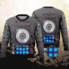 Dj Music Studio Grey Christmas Awesome Ugly Sweater - Narides