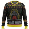 Dragon Ball Z Goku Over 9000 Ugly Christmas Sweater - Holiday Jumper Sweatshirt - Narides