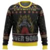 Dragonball Z Goku Over 9000 Christmas Ugly Sweater - Narides