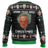 Drink Feck Arse Father Ted Ugly Christmas Sweater - Holiday Jumper Sweatshirt - Narides