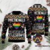 Dyke The Halls Fe Le Le Le Le Le Lesbians Christmas Us1121 Limited Ugly Sweater - Narides