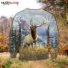 Elk Hunting Lht Nvt Christmas Ugly Sweater - Narides