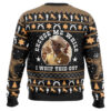 Excuse Me While I Whip This Out Blazing Saddles Ugly Christmas Sweater - Holiday Jumper Sweatshirt - Narides