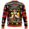 Fairy Tail Natsu fired up Ugly Christmas Sweater - Holiday Jumper Sweatshirt - Narides