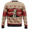 False The Office Ugly Christmas Sweater - Holiday Jumper Sweatshirt - Narides