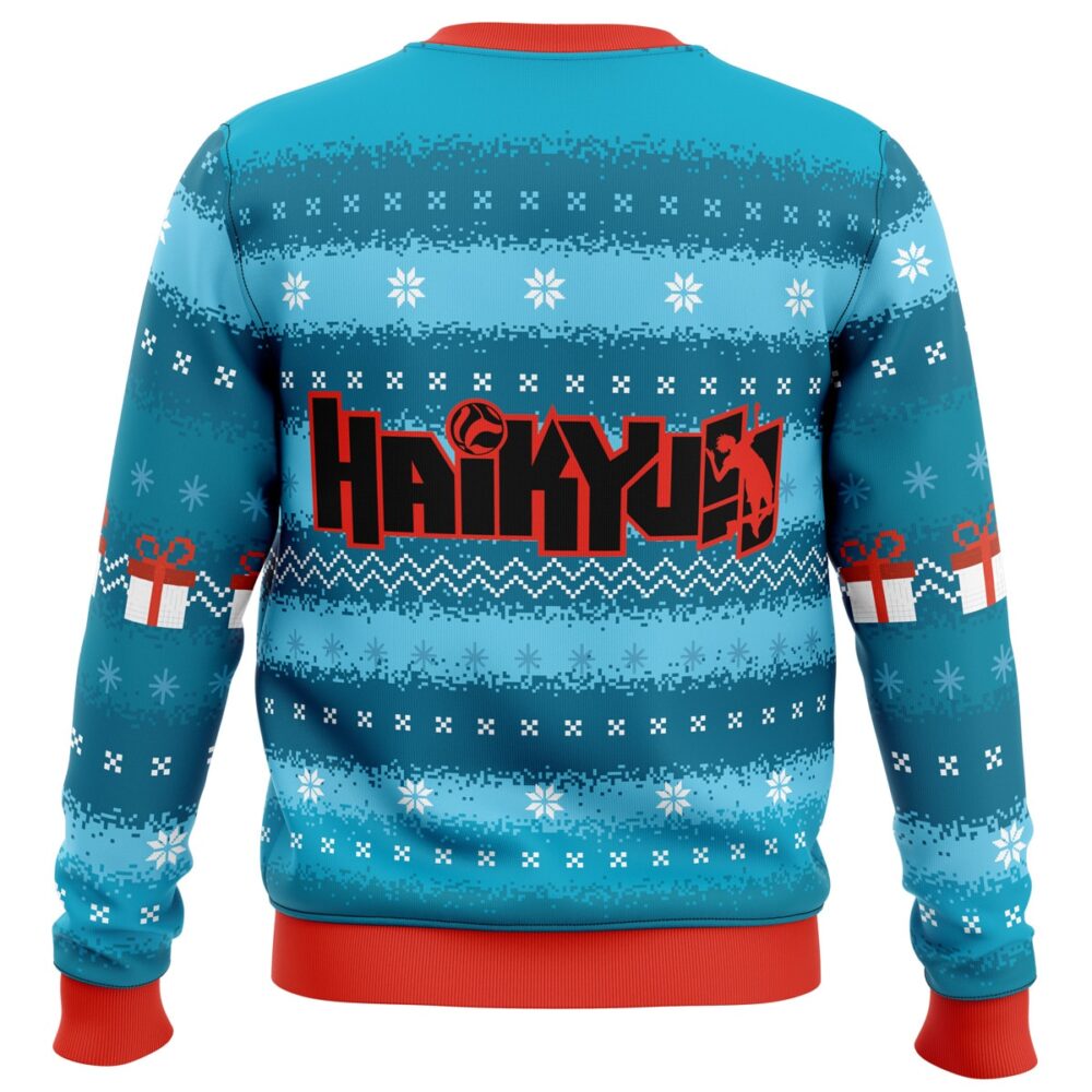 Festive Haikyuu Ugly Christmas Sweater - Holiday Jumper Sweatshirt - Narides