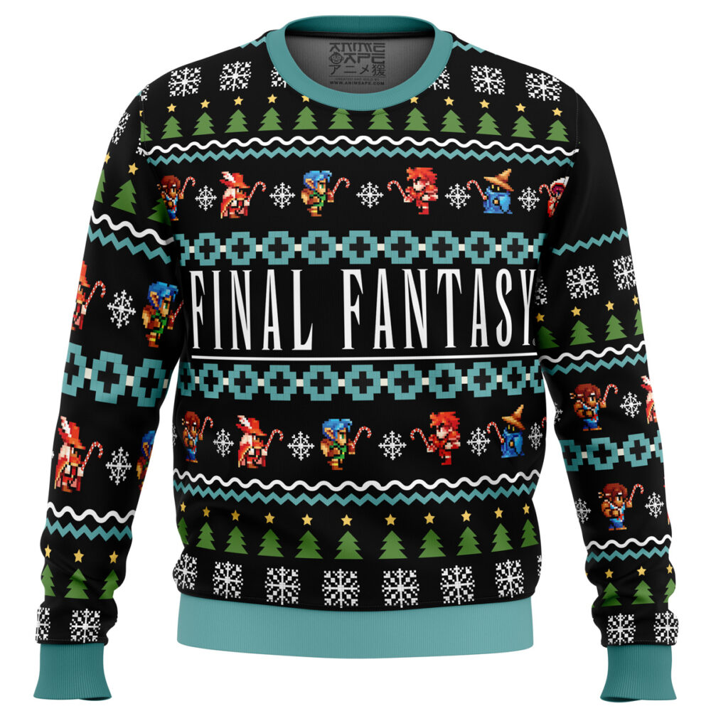 Final Fantasy Ugly Christmas Sweater - Holiday Jumper Sweatshirt - Narides