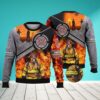 Firefighter Fire Scene Firefighter Badge Christmas Awesome Ugly Sweater - Narides