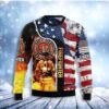 Firefighter Usa Flag Womens Christmas Awesome Ugly Sweater - Narides