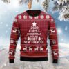 First Christmas With My Hot Fiance Christmas Limited Ugly Sweater - Narides