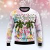 Flamingo Deck The Palms Christmas Christmas Ugly Sweater - Narides