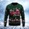 Flamingo Merry Flockin Christmas Limited Ugly Sweater - Narides