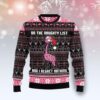 Flamingo Naughty List Christmas Us1964 Ugly Sweater - Narides