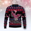 Flamingo Pink Christmas Christmas Limited Ugly Sweater - Narides