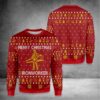 For Dad Fathers Day Merry Ironworker Red Christmas Limited Ugly Sweater - Narides