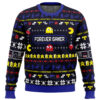 Forever Gamer Christmas Pac-Man Ugly Christmas Sweater - Holiday Jumper Sweatshirt - Narides