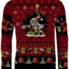 Warhammer 40k Armed and Dangerous Red Gobbo Ugly Christmas Sweater | Holiday Jumper – Narides